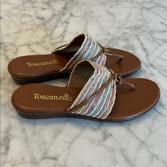Toscanella Shoes - Toscanella Italy Women's Multicolor Sandals Size 6